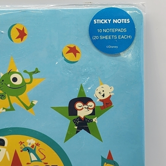 NEW Disney Theme Parks The World of Pixar Sticky notes folder notepad set - Picture 4 of 7